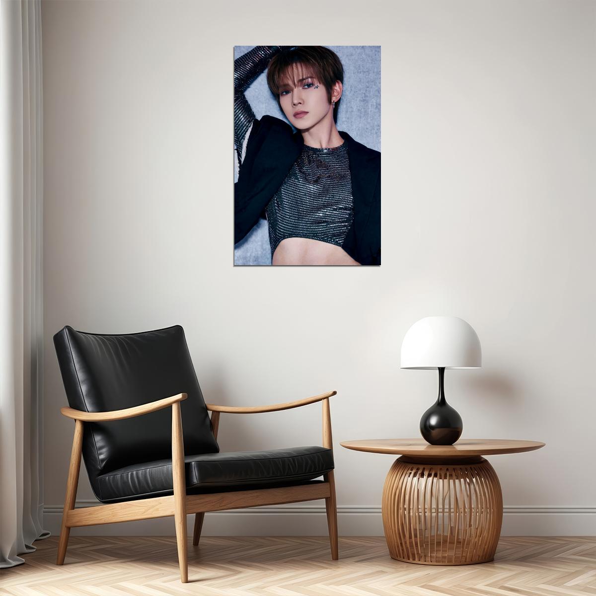 Ateez Yeosang Golden Hour Part.2 Concept Photo Music Poster K-Pop Home Decor For Living Room Aesthetic Kpop Male Boys Group Boy Band - xonomax