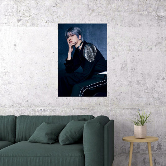 Ateez Yunho Golden Hour Part.2 Concept Photo Music Poster K-Pop Home Decor For Living Room Aesthetic Kpop Male Boys Group Boy Band - xonomax