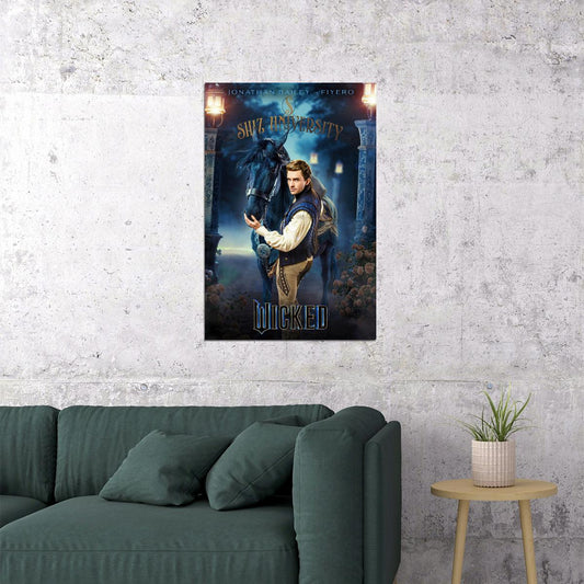 Movie Wicked Musical Poster Jonathan Bailey as Fiyero Bridgerton Star Hollywood Wall Art Print - xonomax