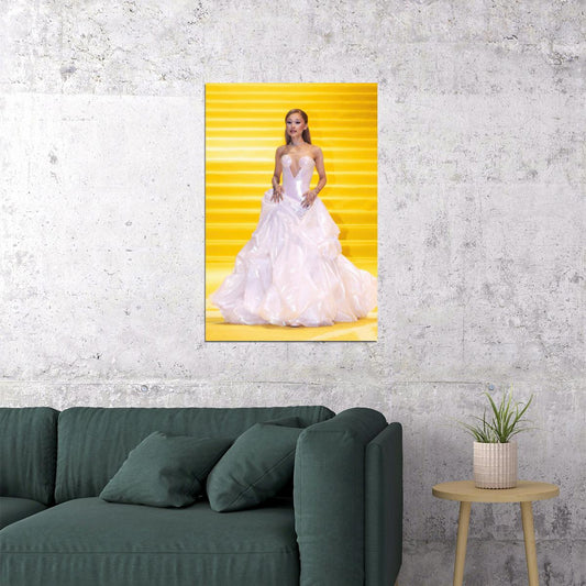 Ariana Grande Photo Poster Wicked Movie Red Carpet Mexico Wall Art Method Dressing Fashion Photo Print Iconic Hollywood Wall Art - xonomax