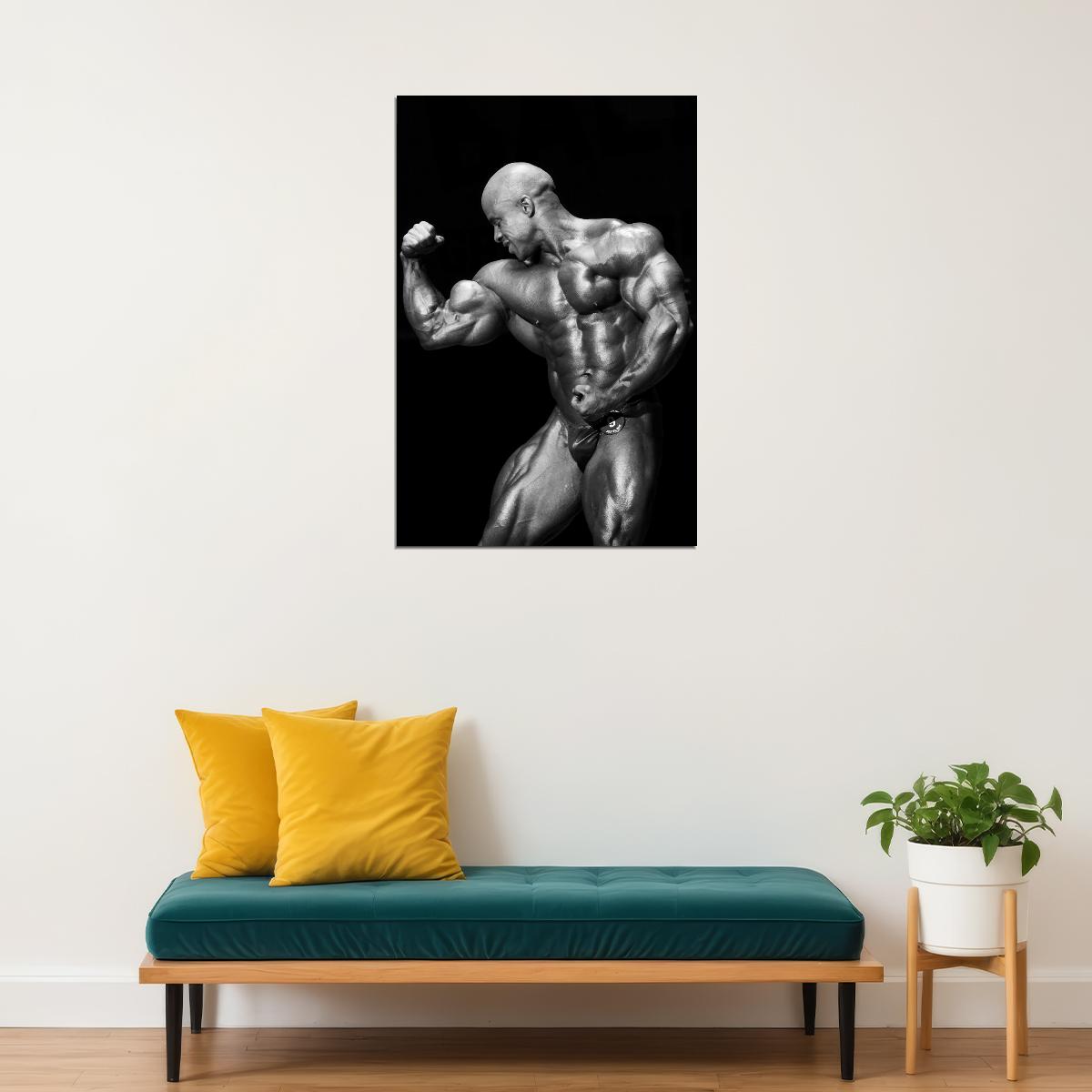 Victor Martinez Black And White Famous Bodybuilder Poster Olympia Pose Bodybuilding Workout HD Photo Print Inspirational Gym Decor Athletes Icon Wall Art Weightlifting Artwork - xonomax