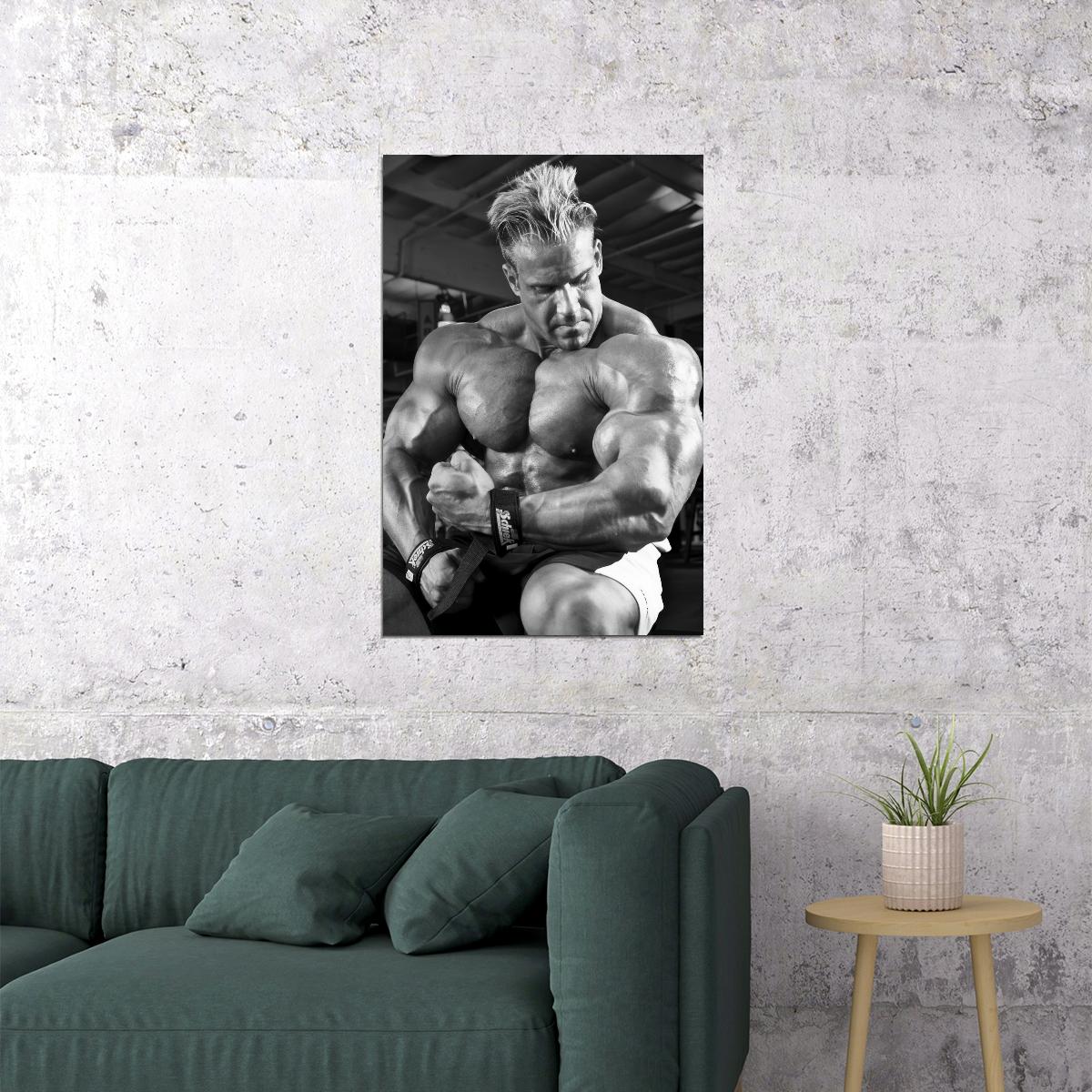 Jay Cutler Black And White Famous Bodybuilder Poster Bodybuilding Workout HD Photo Print Inspirational Gym Decor Athletes Icon Wall Art Weightlifting Artwork - xonomax