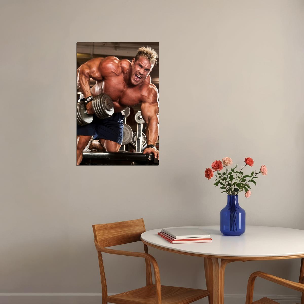 Jay Cutler Famous Bodybuilder Poster Bodybuilding Workout HD Photo Print Motivational Gym Decor Athletes Icon Wall Art Weightlifting Artwork Gifts for Fitness Lovers