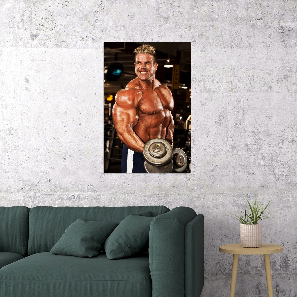 Jay Cutler Famous Bodybuilder Poster Bodybuilding Workout HD Photo Print Inspirational Gym Decor Athletes Icon Wall Art Weightlifting Artwork Gifts for Fitness Lovers