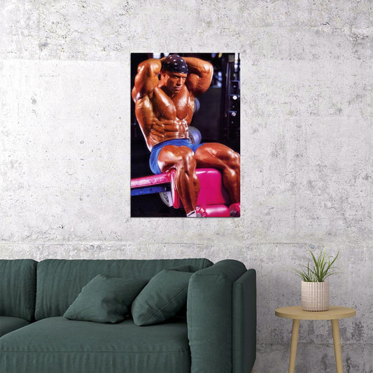 Shawn Ray Famous Oldschool Bodybuilder Poster Bodybuilding Workout HD Photo Print Inspirational Gym Decor Athletes Icon Wall Art Weightlifting Artwork Gifts for Fitness Lovers - xonomax