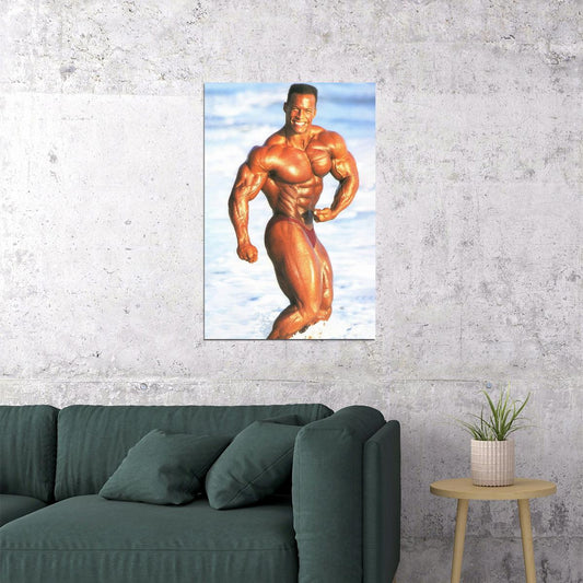 Shawn Ray Famous Oldschool Bodybuilder Poster Bodybuilding Workout HD Photo Print Motivational Gym Decor Athletes Icon Wall Art Weightlifting Artwork Gifts for Fitness Lovers - xonomax