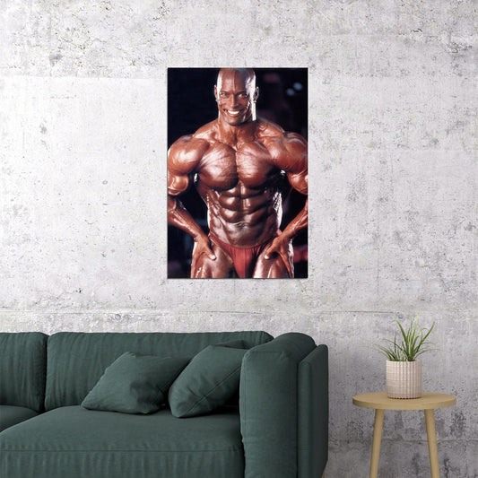 Shawn Ray Famous Oldschool Bodybuilder Poster Bodybuilding Workout HD Photo Print Inspirational Gym Decor Athletes Icon Wall Art Weightlifting Artwork Gifts for Fitness Lovers - xonomax