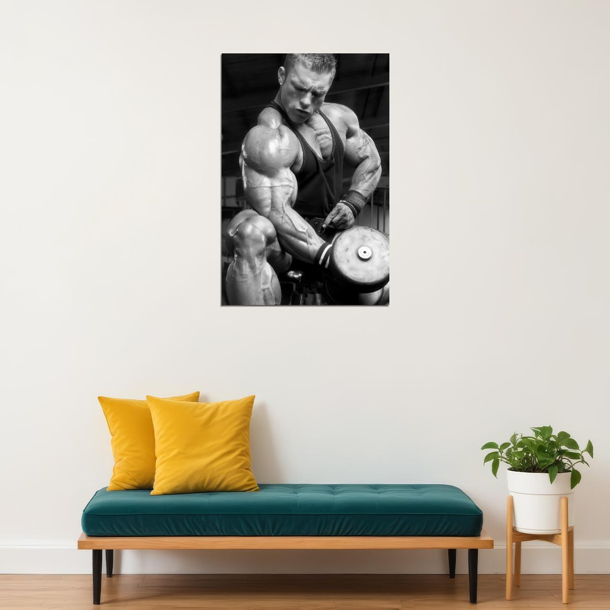Flex Lewis Black And White Bodybuilder Poster Bodybuilding Workout HD Photo Print Motivational Gym Decor Athletes Icon Wall Art Weightlifting Artwork Gifts for Fitness Lovers - xonomax