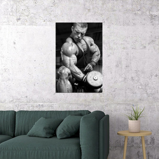 Flex Lewis Black And White Bodybuilder Poster Bodybuilding Workout HD Photo Print Motivational Gym Decor Athletes Icon Wall Art Weightlifting Artwork Gifts for Fitness Lovers - xonomax