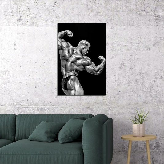 Dennis Wolf Black And White Bodybuilder Poster Bodybuilding Workout HD Photo Print Inspirational Gym Decor Athletes Icon Wall Art Weightlifting Artwork Gifts for Fitness Lovers - xonomax
