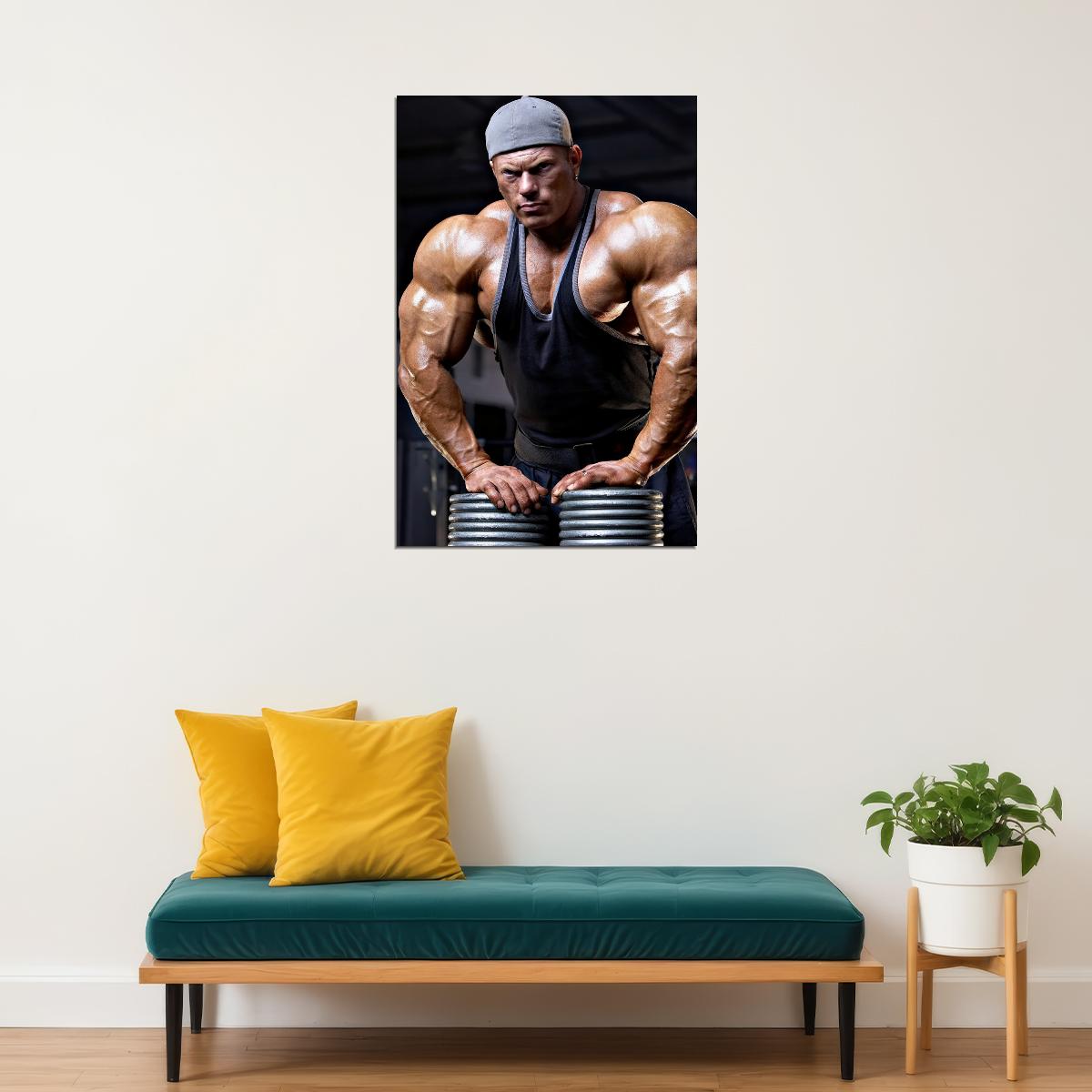 Dennis Wolf Bodybuilder Poster Bodybuilding Workout HD Photo Print Motivational Gym Decor Athletes Icon Wall Art Weightlifting Artwork Gifts for Fitness Lovers - xonomax