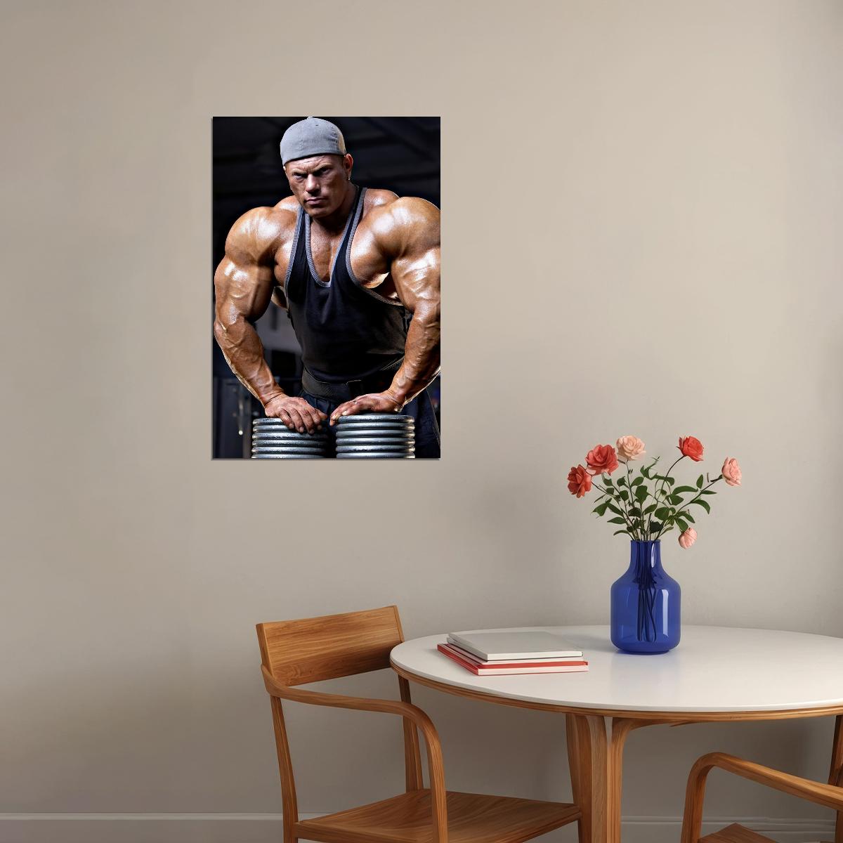 Dennis Wolf Bodybuilder Poster Bodybuilding Workout HD Photo Print Motivational Gym Decor Athletes Icon Wall Art Weightlifting Artwork Gifts for Fitness Lovers - xonomax