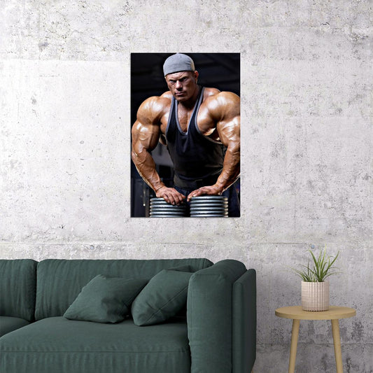 Dennis Wolf Bodybuilder Poster Bodybuilding Workout HD Photo Print Motivational Gym Decor Athletes Icon Wall Art Weightlifting Artwork Gifts for Fitness Lovers - xonomax