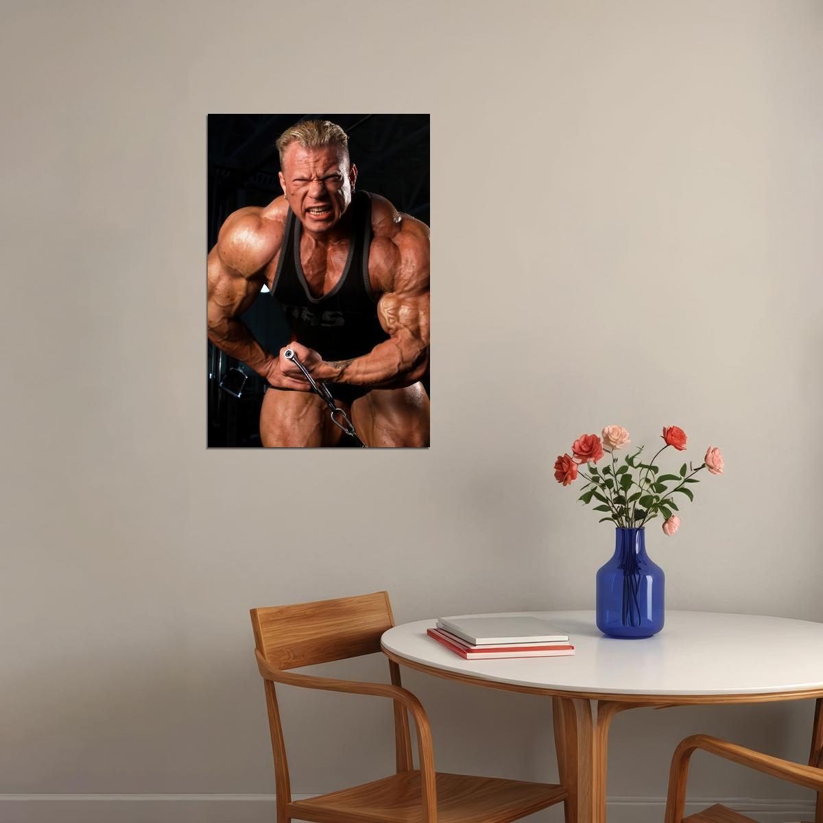Dennis Wolf Bodybuilder Poster Most Muscular Pose Bodybuilding Workout HD Photo Print Inspirational Gym Decor Athletes Icon Wall Art Weightlifting Artwork Gifts for Fitness Lovers - xonomax