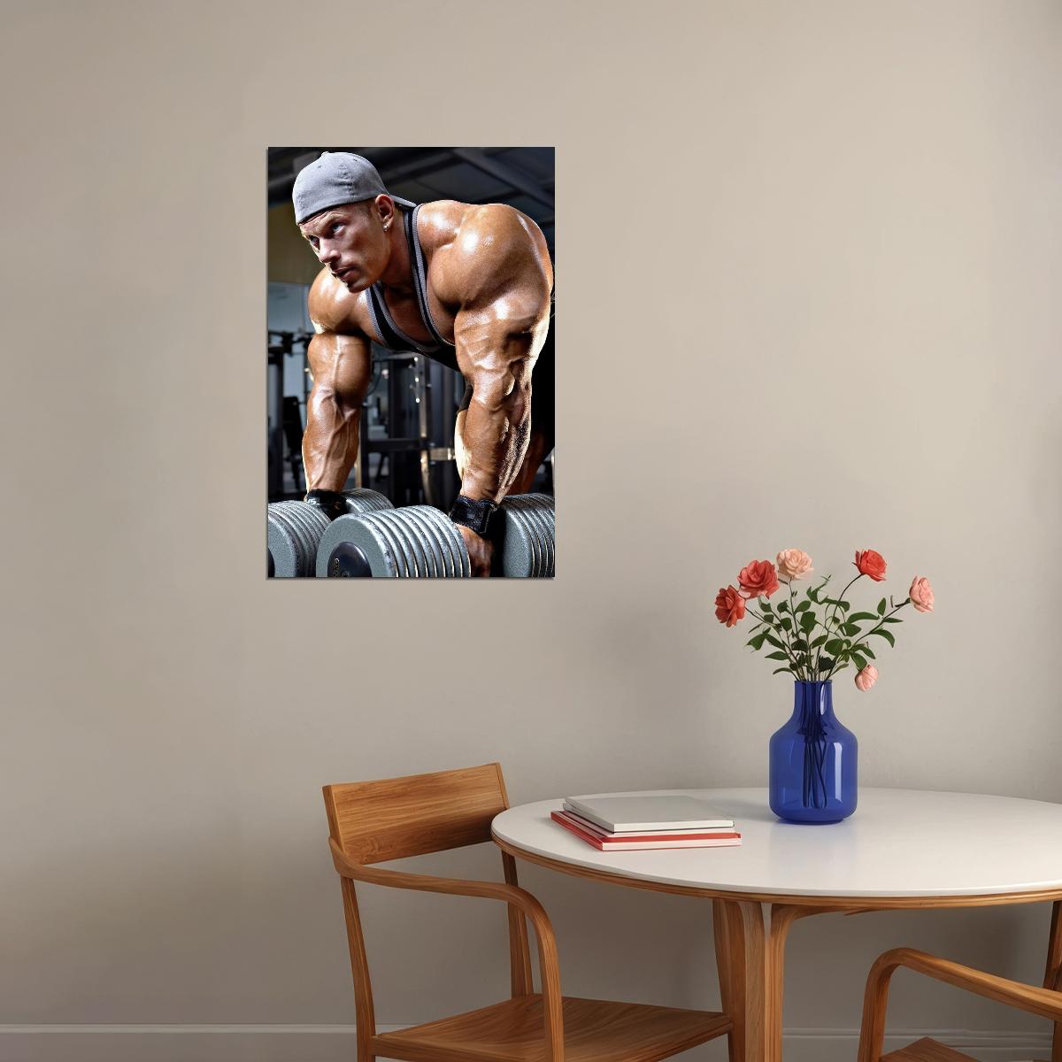 Dennis Wolf Bodybuilder Poster Bodybuilding Workout HD Photo Print Motivational Gym Decor Athletes Icon Wall Art Weightlifting Artwork Gifts for Fitness Lovers - xonomax