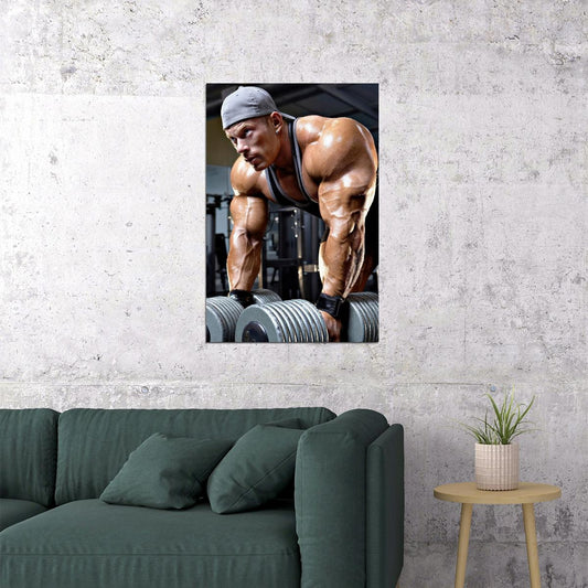 Dennis Wolf Bodybuilder Poster Bodybuilding Workout HD Photo Print Motivational Gym Decor Athletes Icon Wall Art Weightlifting Artwork Gifts for Fitness Lovers - xonomax