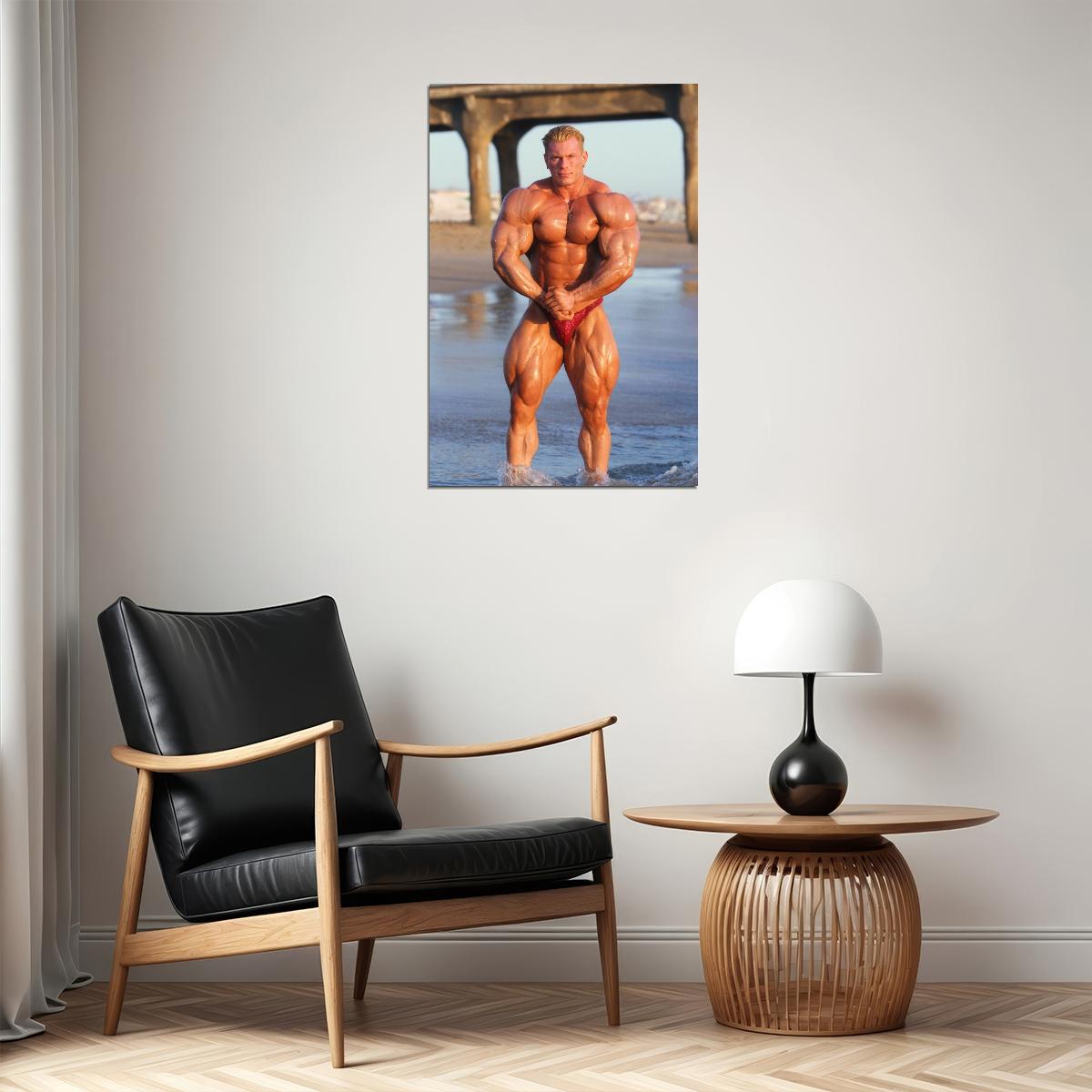 Dennis Wolf Most Muscular Pose Bodybuilder Poster Bodybuilding Workout HD Photo Print Motivational Gym Decor Athletes Icon Wall Art Weightlifting Artwork Gifts for Fitness Lovers - xonomax