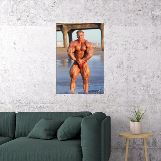Dennis Wolf Most Muscular Pose Bodybuilder Poster Bodybuilding Workout HD Photo Print Motivational Gym Decor Athletes Icon Wall Art Weightlifting Artwork Gifts for Fitness Lovers - xonomax