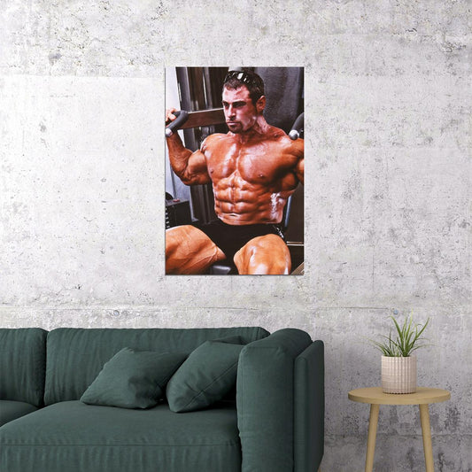 Mark Alvisi Bodybuilder Poster Bodybuilding Workout HD Photo Print Inspirational Gym Decor Athletes Icon Wall Art Weightlifting Artwork Gifts for Fitness Lovers - xonomax