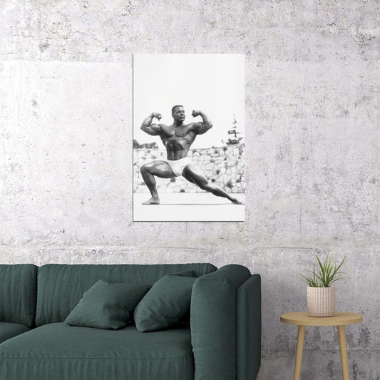 Bill Pearl Black And White Famous Oldschool Bodybuilder Poster Bodybuilding Workout HD Photo Print Inspirational Gym Decor Athletes Icon Wall Art Weightlifting Artwork - xonomax