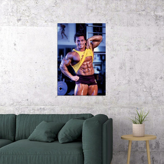 Rich Gaspari Famous Oldschool Bodybuilder Poster Bodybuilding Workout HD Photo Print Inspirational Gym Decor Athletes Icon Wall Art Weightlifting Artwork Gifts for Fitness Lovers - xonomax