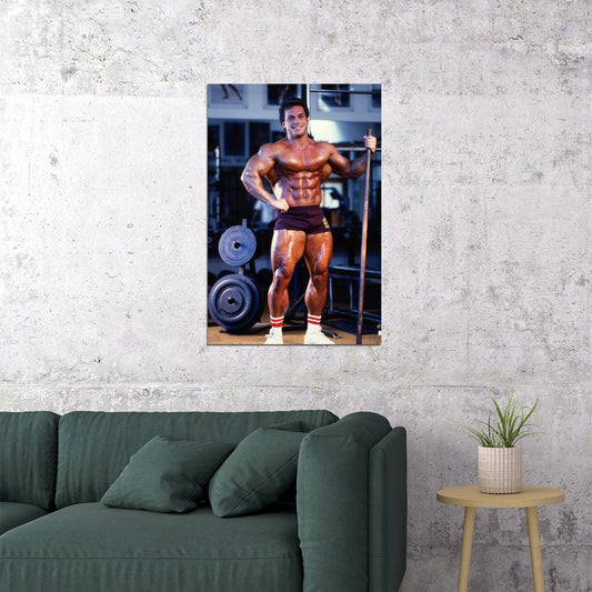 Rich Gaspari Famous Oldschool Bodybuilder Poster Bodybuilding Workout HD Photo Print Motivational Gym Decor Athletes Icon Wall Art Weightlifting Artwork Gifts for Fitness Lovers - xonomax
