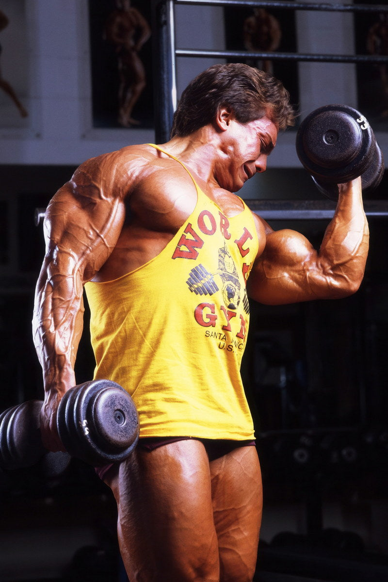 Rich Gaspari Gum Shot Famous Oldschool Bodybuilder Poster Bodybuilding Workout HD Photo Print Motivational Gym Decor Athletes Icon Wall Art Weightlifting Artwork - xonomax