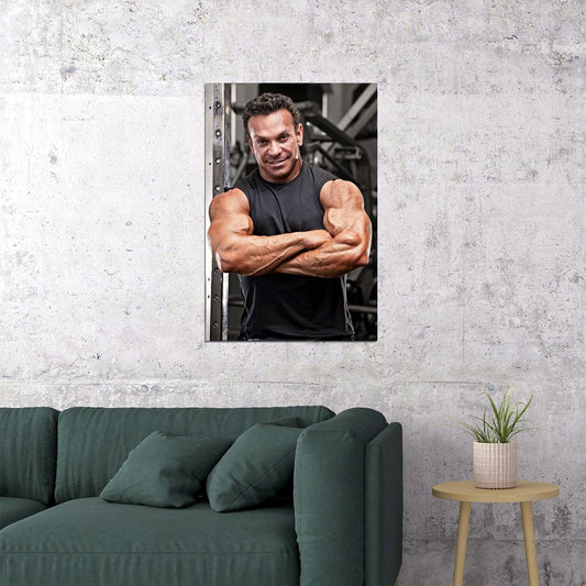 Rich Gaspari Modern Portrait Famous Oldschool Bodybuilder Poster Gym Shot Bodybuilding Workout HD Photo Print Motivational Gym Decor Athletes Icon Wall Art Weightlifting Artwork - xonomax