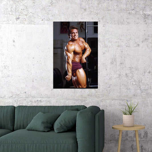 Rich Gaspari Side Chest Pose Famous Oldschool Bodybuilder Poster Bodybuilding Workout HD Photo Print Motivational Gym Decor Athletes Icon Wall Art Weightlifting Artwork - xonomax