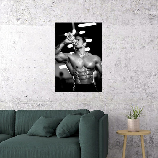 Stan McQuay Black And White Famous Bodybuilder Poster Bodybuilding Workout HD Photo Print Inspirational Gym Decor Athletes Icon Wall Art Weightlifting Artwork - xonomax