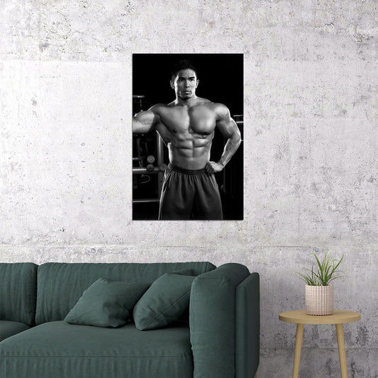 Stan McQuay Black And White Famous Bodybuilder Poster Bodybuilding Workout HD Photo Print Inspirational Gym Decor Athletes Icon Wall Art Weightlifting Artwork - xonomax