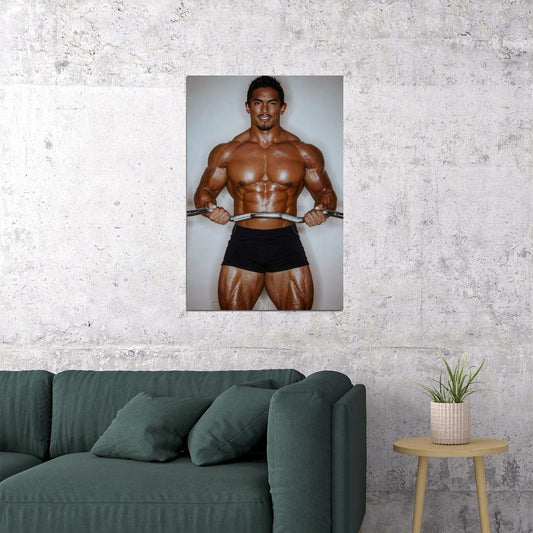 Stan McQuay Famous Bodybuilder Poster Bodybuilding Workout HD Photo Print Motivational Gym Decor Athletes Icon Wall Art Weightlifting Artwork Gifts for Fitness Lovers - xonomax