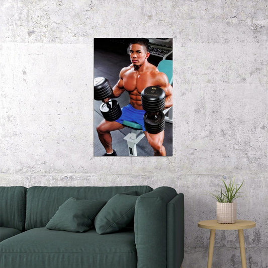 Stan McQuay Gym Shot Famous Bodybuilder Poster Bodybuilding Workout HD Photo Print Motivational Gym Decor Athletes Icon Wall Art Weightlifting Artwork Gifts for Fitness Lovers - xonomax