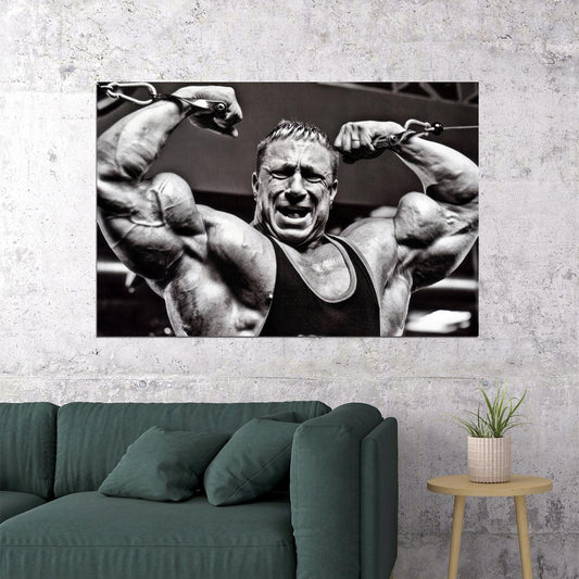 Markus Ruhl Gym Shot Black And White Famous Bodybuilder Poster Bodybuilding Workout HD Photo Print Motivational Gym Decor Athletes Icon Wall Art Weightlifting Artwork - xonomax