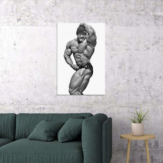 Branch Warren Black And White Famous Bodybuilder Poster Bodybuilding Workout HD Photo Print Inspirational Gym Decor Athletes Icon Wall Art Weightlifting Artwork - xonomax