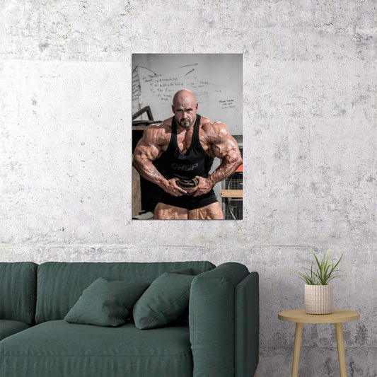 Branch Warren Most Muscular Pose Gym Shot Famous Bodybuilder Poster Bodybuilding Workout HD Photo Print Motivational Gym Decor Athletes Icon Wall Art Weightlifting Artwork - xonomax