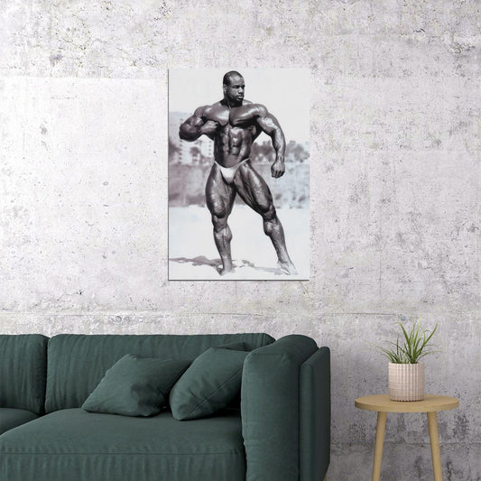 Chris Cormier Black And White Famous Oldschool Bodybuilder Poster Bodybuilding Workout HD Photo Print Inspirational Gym Decor Athletes Icon Wall Art Weightlifting Artwork - xonomax