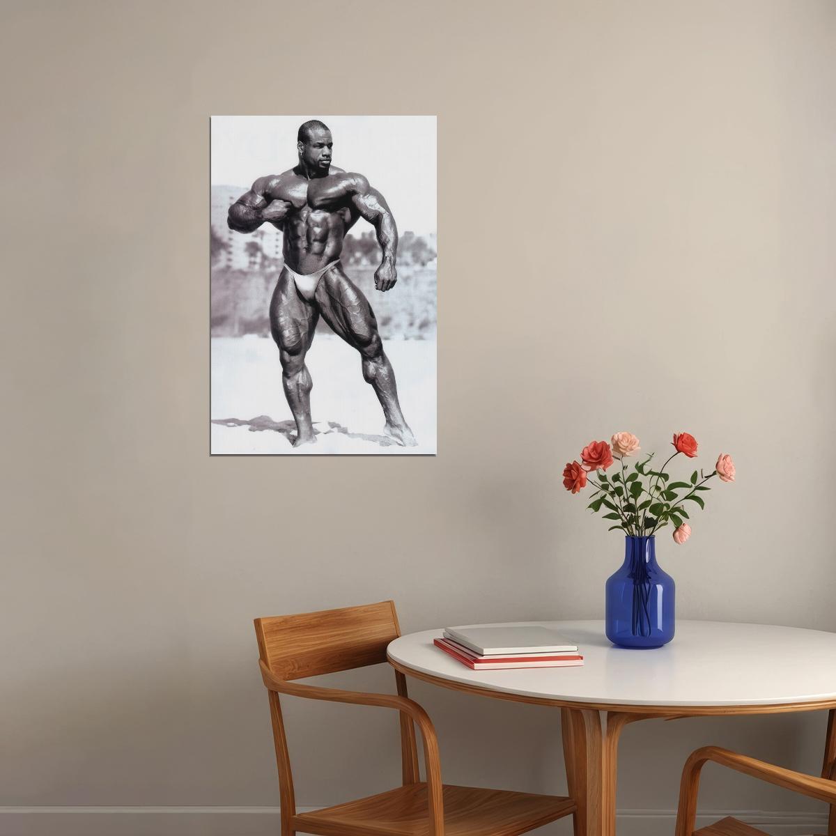 Chris Cormier Black And White Famous Oldschool Bodybuilder Poster Bodybuilding Workout HD Photo Print Inspirational Gym Decor Athletes Icon Wall Art Weightlifting Artwork - xonomax