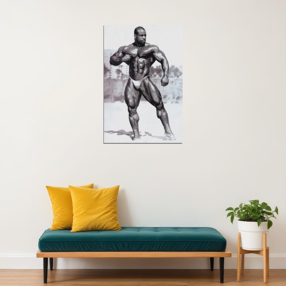 Chris Cormier Black And White Famous Oldschool Bodybuilder Poster Bodybuilding Workout HD Photo Print Inspirational Gym Decor Athletes Icon Wall Art Weightlifting Artwork - xonomax
