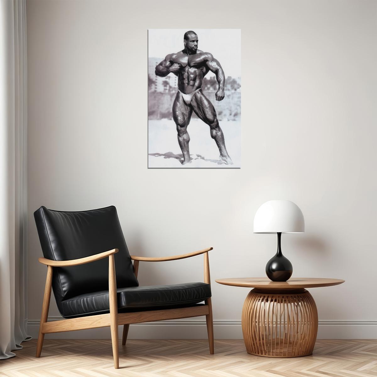 Chris Cormier Black And White Famous Oldschool Bodybuilder Poster Bodybuilding Workout HD Photo Print Inspirational Gym Decor Athletes Icon Wall Art Weightlifting Artwork - xonomax