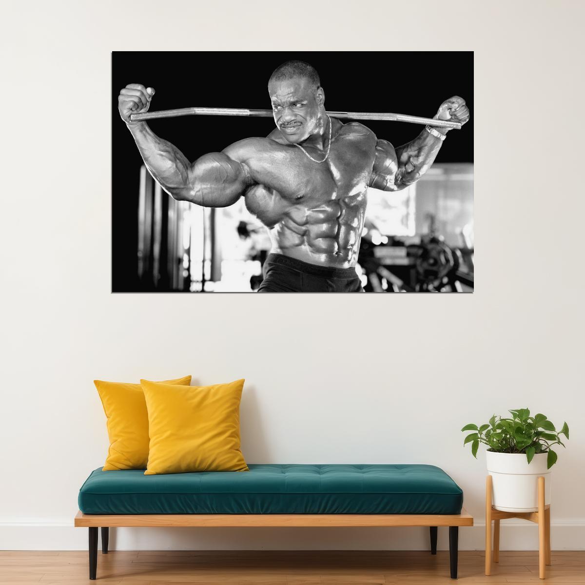 Chris Cormier Black And White Famous Oldschool Bodybuilder Poster Bodybuilding Workout HD Photo Print Motivational Gym Decor Athletes Icon Wall Art Weightlifting Artwork - xonomax