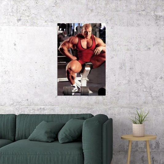 Eddy Ellwood Gym Shot Bodybuilder Poster Bodybuilding Workout HD Photo Print Motivational Gym Decor Athletes Icon Wall Art Weightlifting Artwork Gifts for Fitness Lovers - xonomax