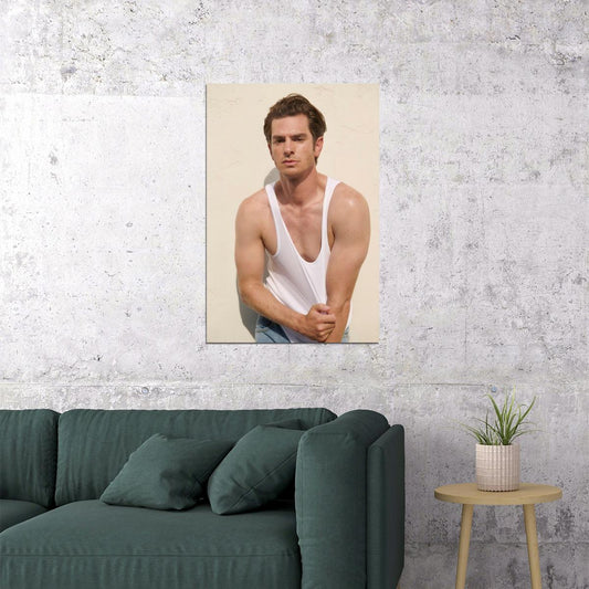 Andrew Garfield Photo Print Hollywood Celebrity Poster Handsome Man Wall Art Stylish Male Model Aesthetic Wall Decor for Bedroom Living Room - xonomax