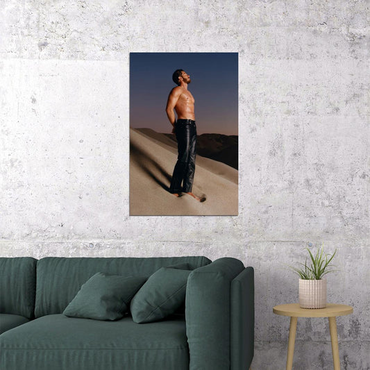 Andrew Garfield Poster Shirtless Celebrity Photo Print Hollywood Handsome Man Wall Art Muscular Male Aesthetic Wall Decor for Bedroom Living Space - xonomax