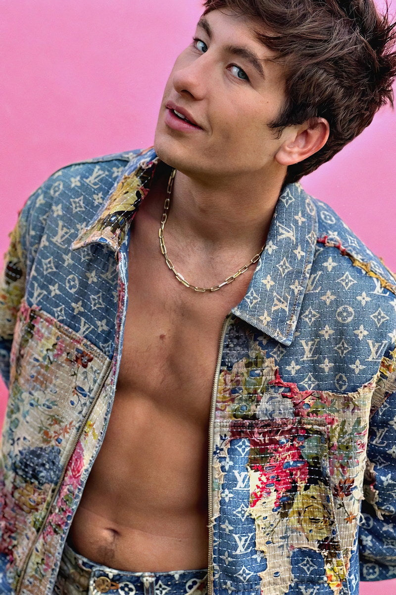 Barry Keoghan Fashion Photo Print Hollywood Celebrity Poster Shirtless Handsome Man Wall Art Stylish Male Model Aesthetic Decor for Bedroom