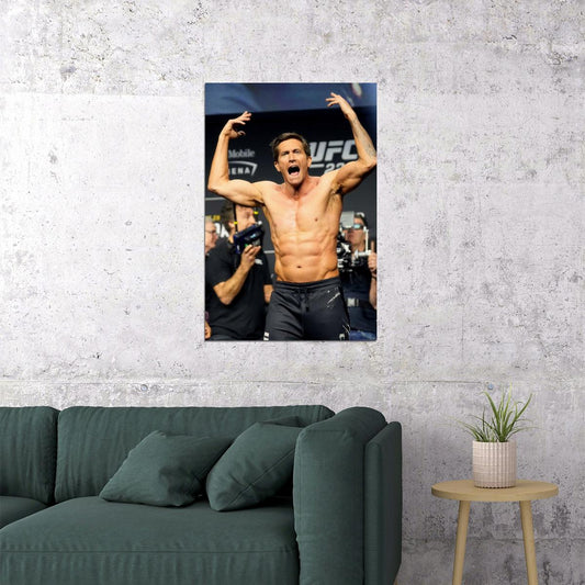 Jake Gyllenhaal Shirtless Photo Print Hollywood Celebrity Poster Handsome Man Wall Art Boxing Fighter Aesthetic Hot Male Decor for Bedroom Living Room - xonomax