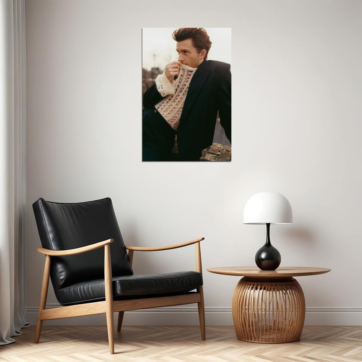 Jonathan Bailey Stylish Photo Print Gay Icon Hollywood Celebrity Poster Handsome Man Wall Art Hot Male Model Aesthetic Decor for Bedroom Living Room