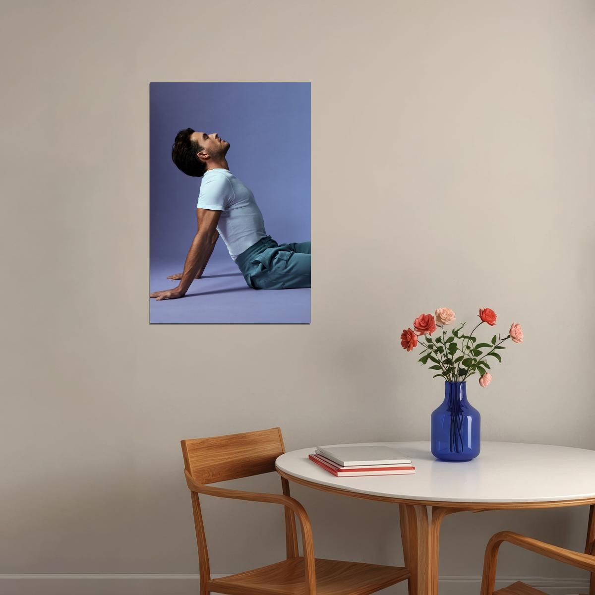 Jonathan Bailey Artistic Photo Print Hollywood Celebrity Poster Handsome Man Wall Art Hot Male Model Aesthetic Decor for Bedroom Living Space
