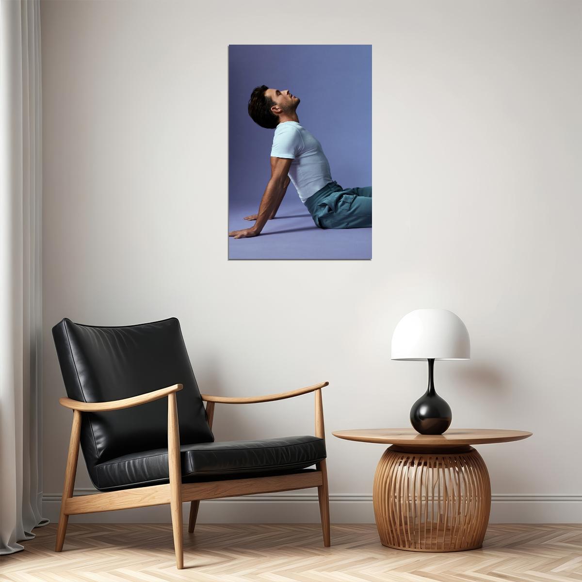 Jonathan Bailey Artistic Photo Print Hollywood Celebrity Poster Handsome Man Wall Art Hot Male Model Aesthetic Decor for Bedroom Living Space