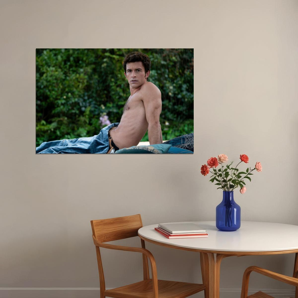 Jonathan Bailey Sexy Photo Print Gay Icon Hollywood Celebrity Poster Shirtless Handsome Man Wall Art Hot Male Model Aesthetic Decor for Bedroom Living Room